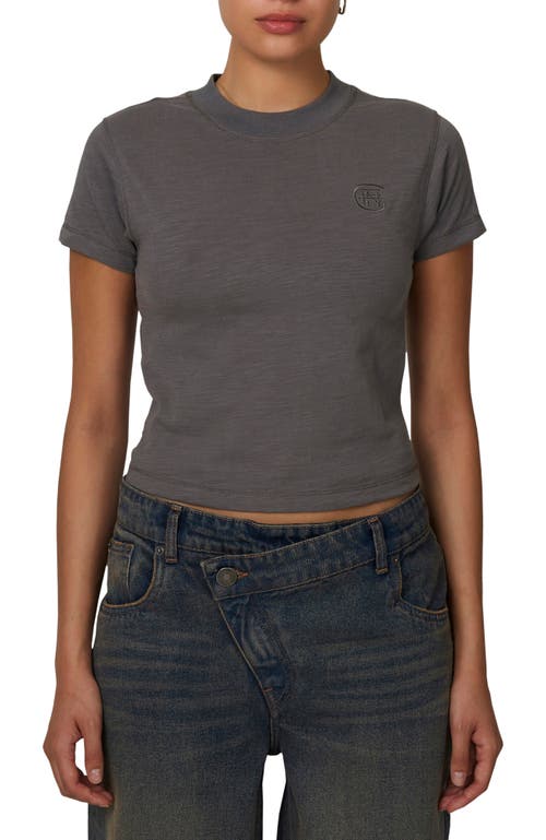 Good For Nothing Emblem Slub Baby T-shirt In Gray