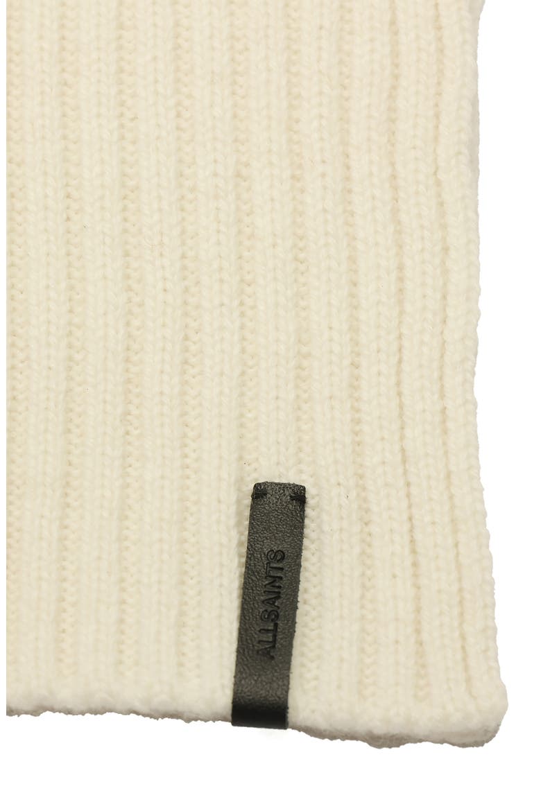 Margo Wool Blend Ribbed Scarf, Alternate, color, CHALK WHITE