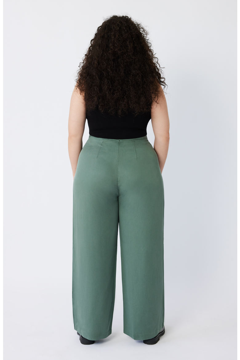 The Wide Leg Pant For Full Hips And Thighs, Alternate, color, Seafoam