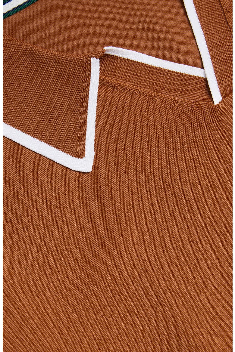 Stortfo Stretch Polo, Alternate, color, BROWN