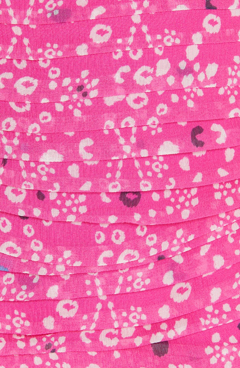 Tanya Taylor Abby Pintuck Silk Chiffon Mini Skirt, Alternate, color,