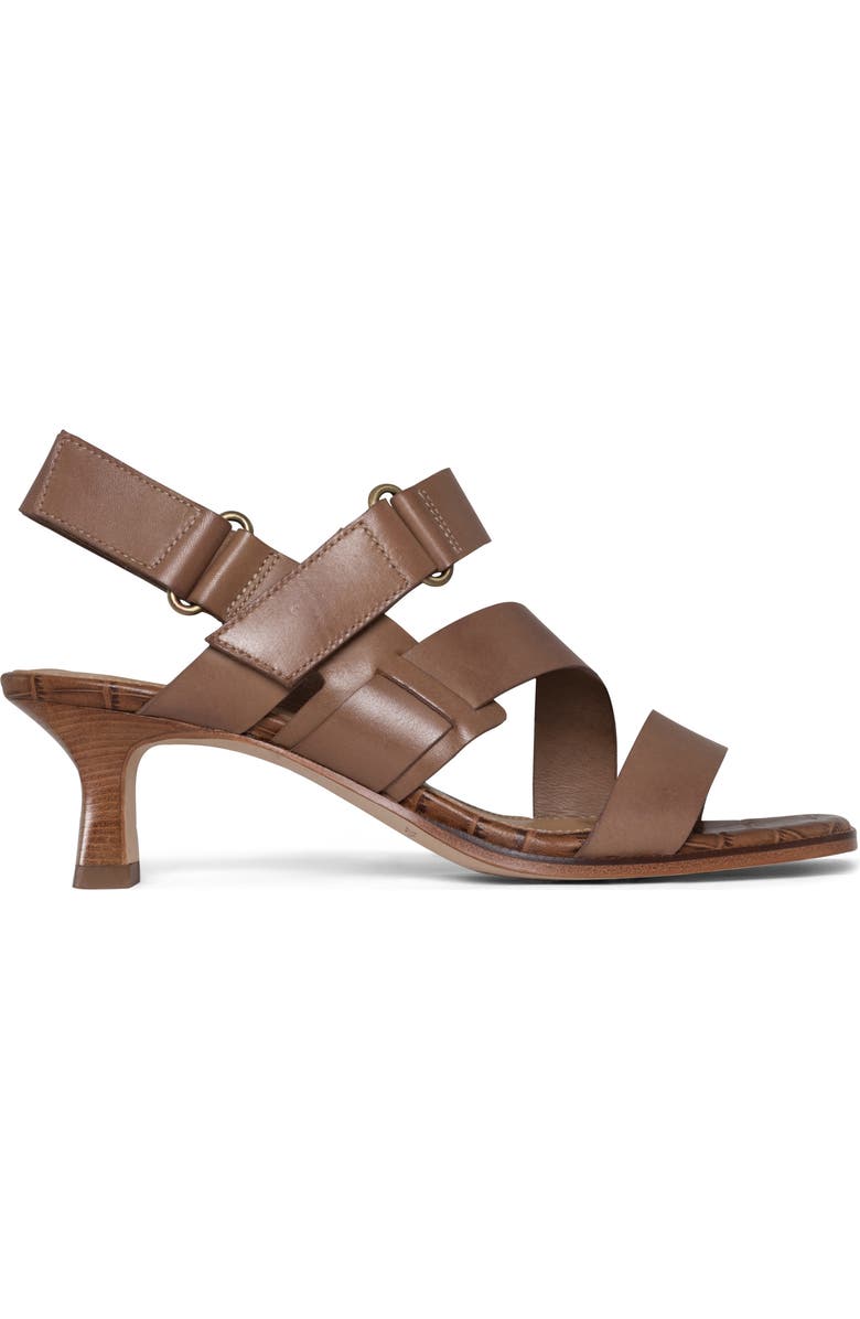 Donald Pliner Fisherman Kitten Heel Sandal, Alternate, color, Saddle