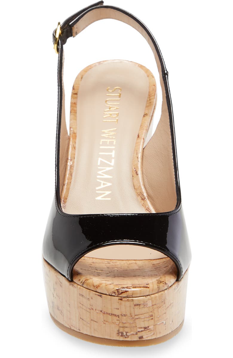 Stuart Weitzman Riviera Slingback Platform Wedge Sandal, Alternate, color,
