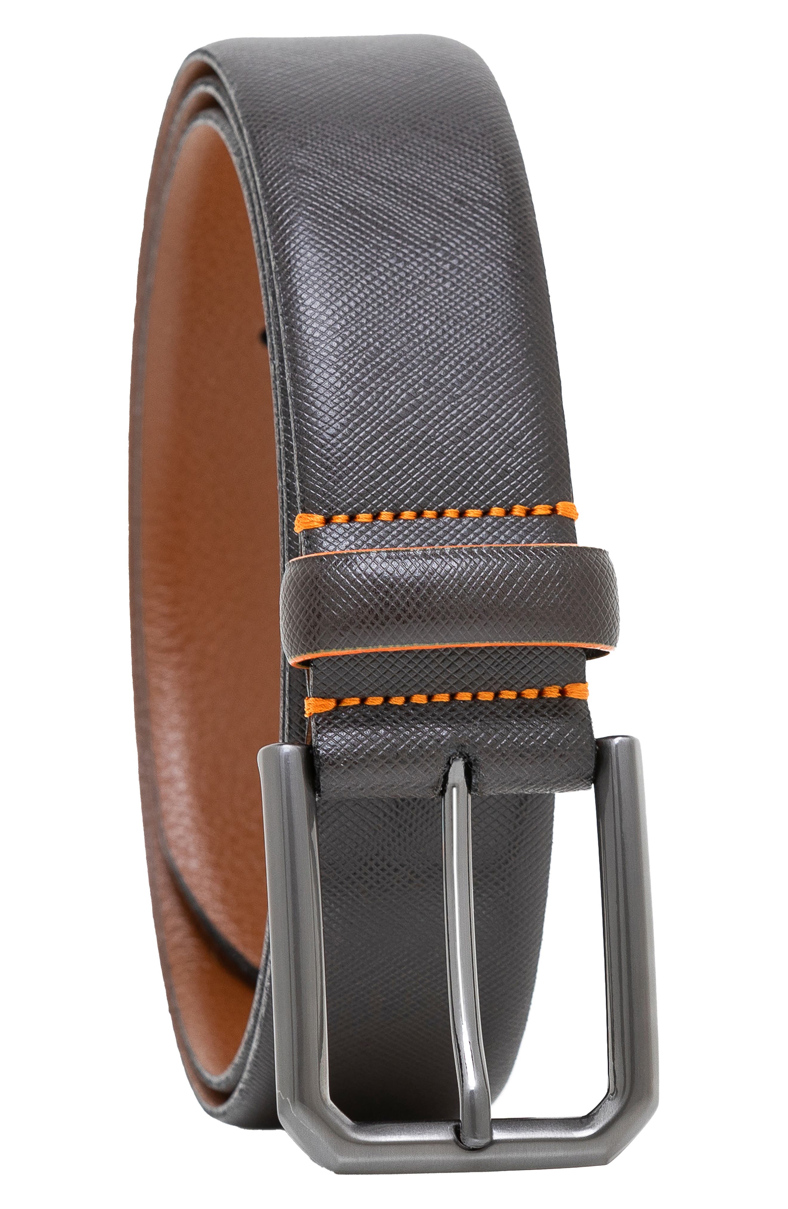 MADE IN ITALY Saffiano Leather Belt