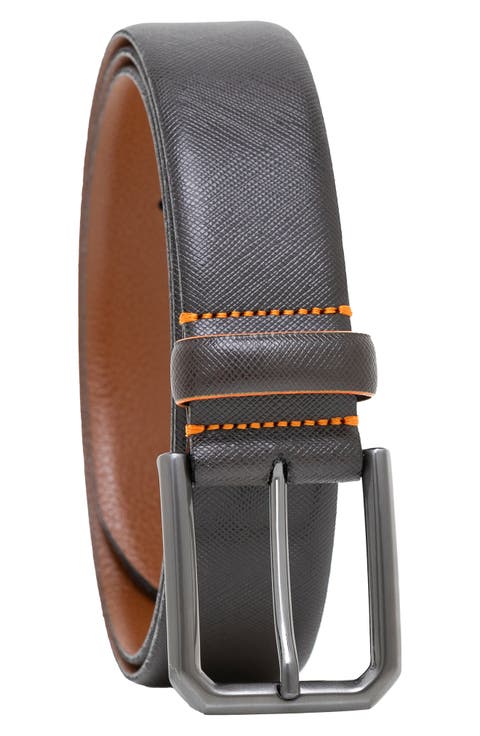 Saffiano Leather Belt