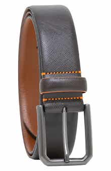 MADE IN ITALY Saffiano Leather Belt