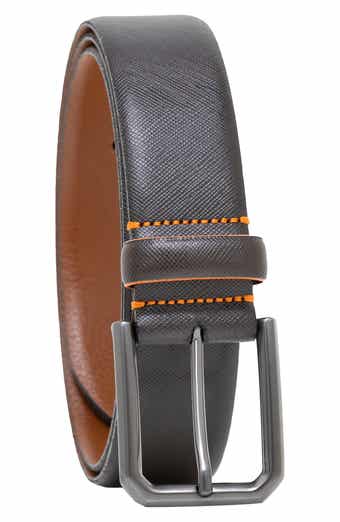 MADE IN ITALY Saffiano Leather Belt