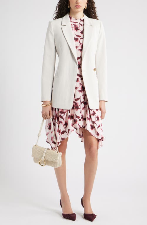 Chelsea28 Pintuck Shark Bite Hem Dress