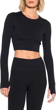 Spiritual Gangster Liberty Crop Long Sleeve