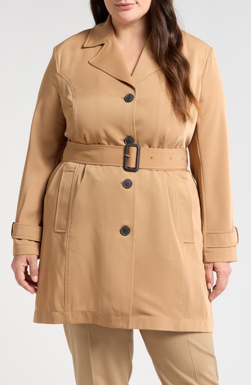 Bagatelle Belted Coat In Camel