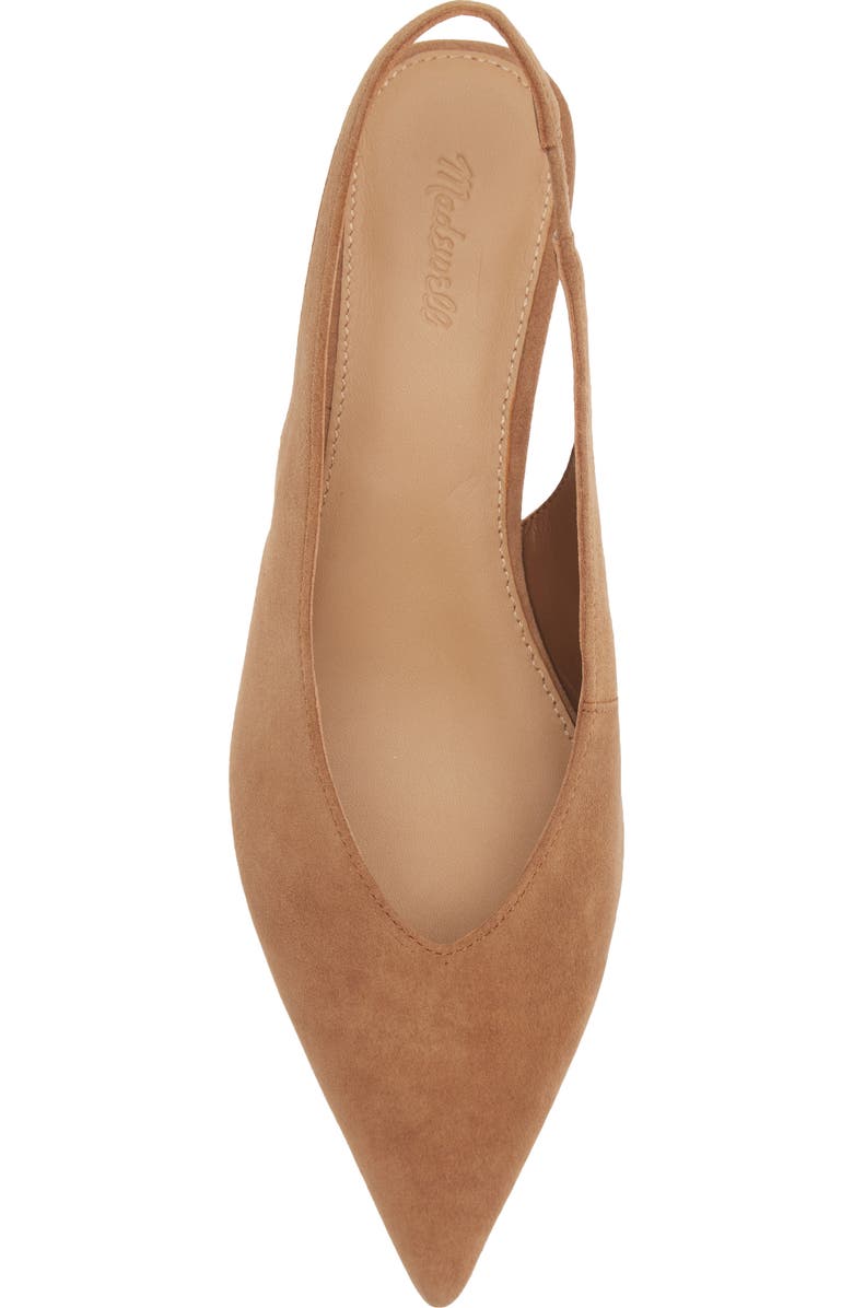 Madewell Mariette Kitten Heel Slingback Pump, Alternate, color, Dried Acorn