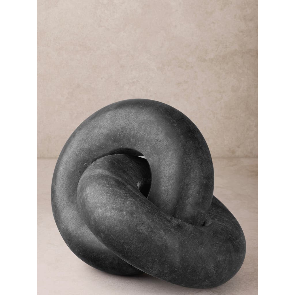 Gauri Kohli Munich Marble Knot Sculpture In Black
