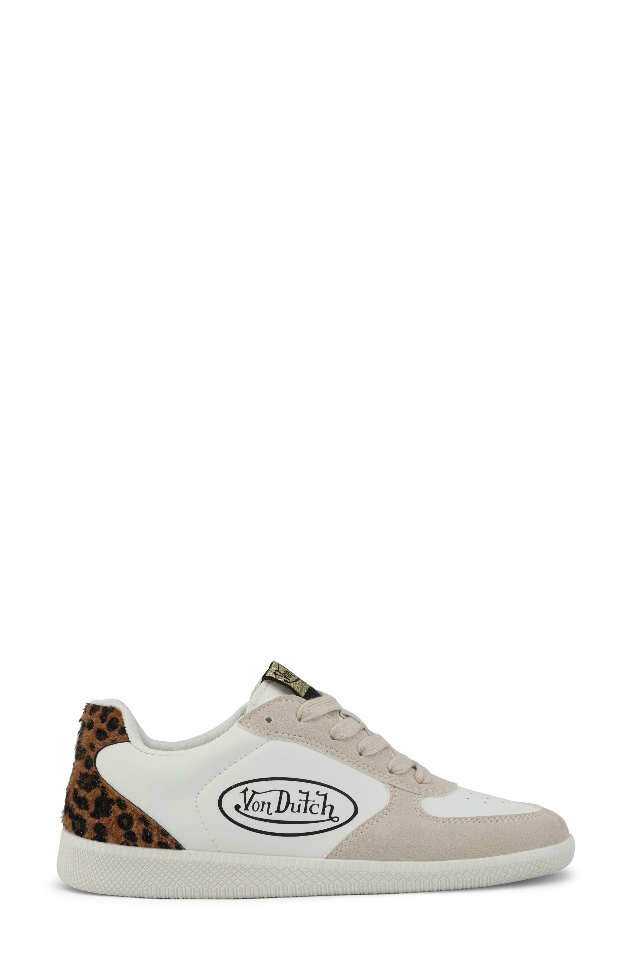 Reign Sneaker, Alternate, color, WHITE/LEOPARD