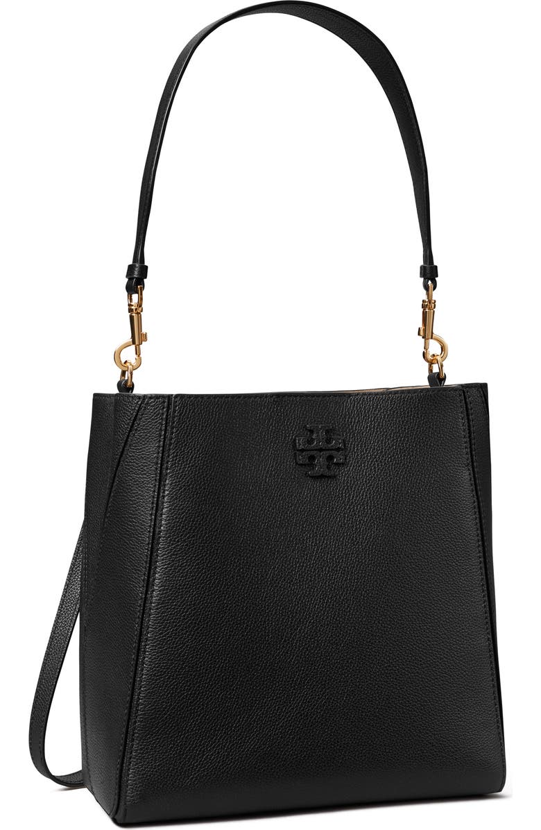 Tory Burch McGraw Leather Bucket Bag, Alternate, color,