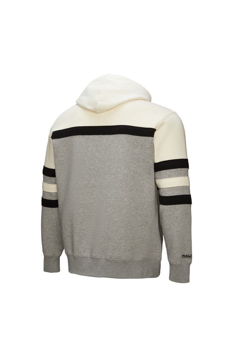 Mitchell & Ness Men's Mitchell & Ness  Heather Gray Buffalo Bills Head Coach Vintage Logo Pullover Hoodie, Alternate, color, 