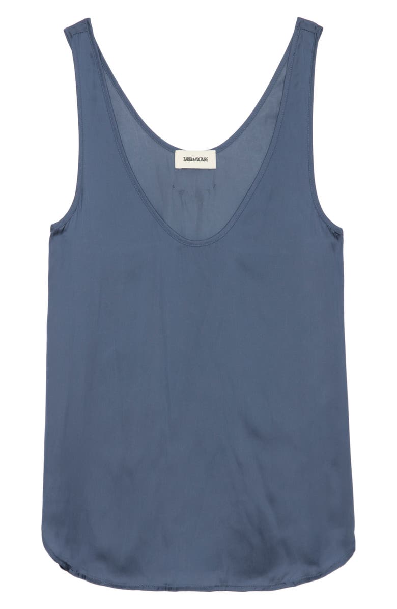 Zadig & Voltaire Tarys Satin Tank, Alternate, color,