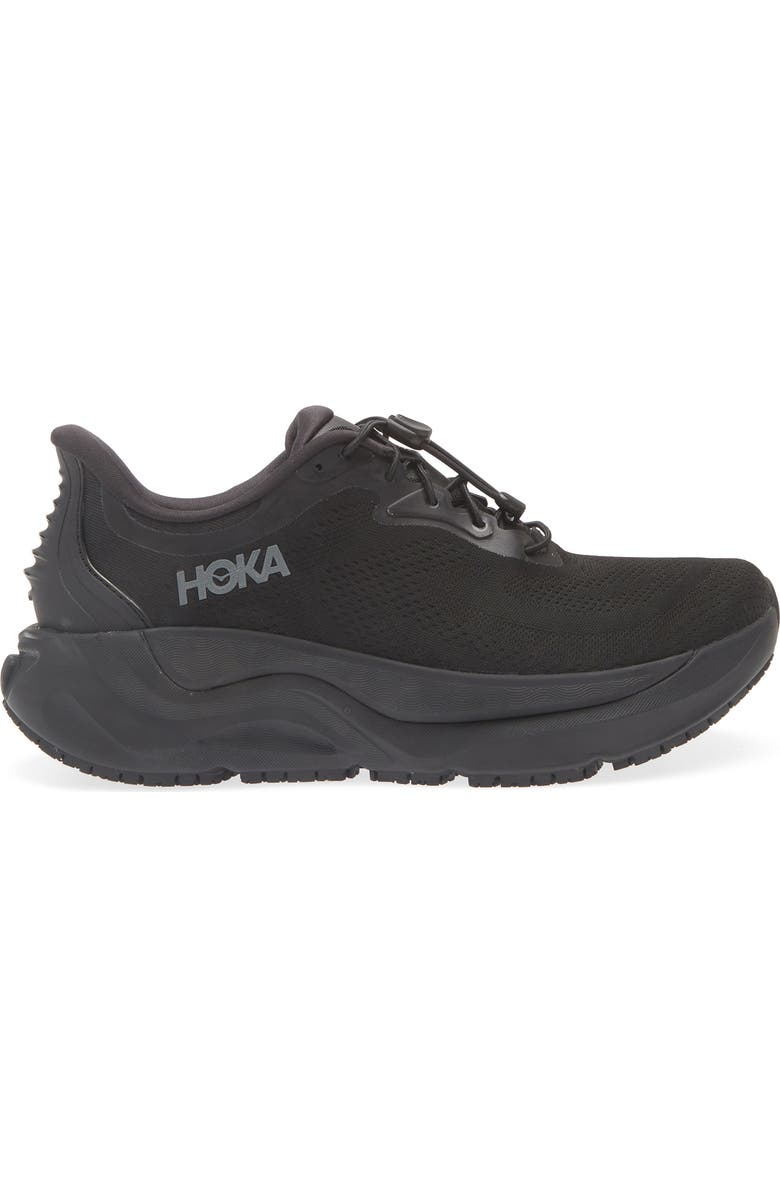 HOKA Arahi Waterproof Running Sneaker, Alternate, color, Black / Black