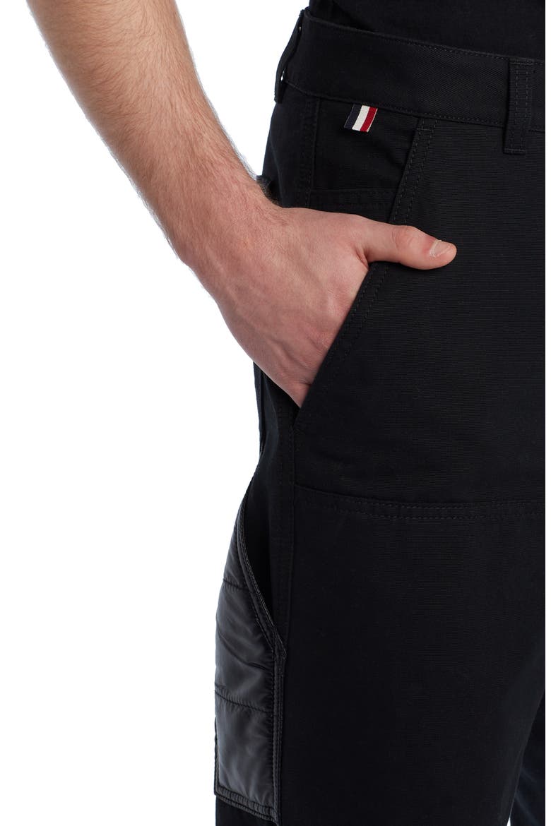 Cotton Carpenter Pants, Alternate, color, BLACK
