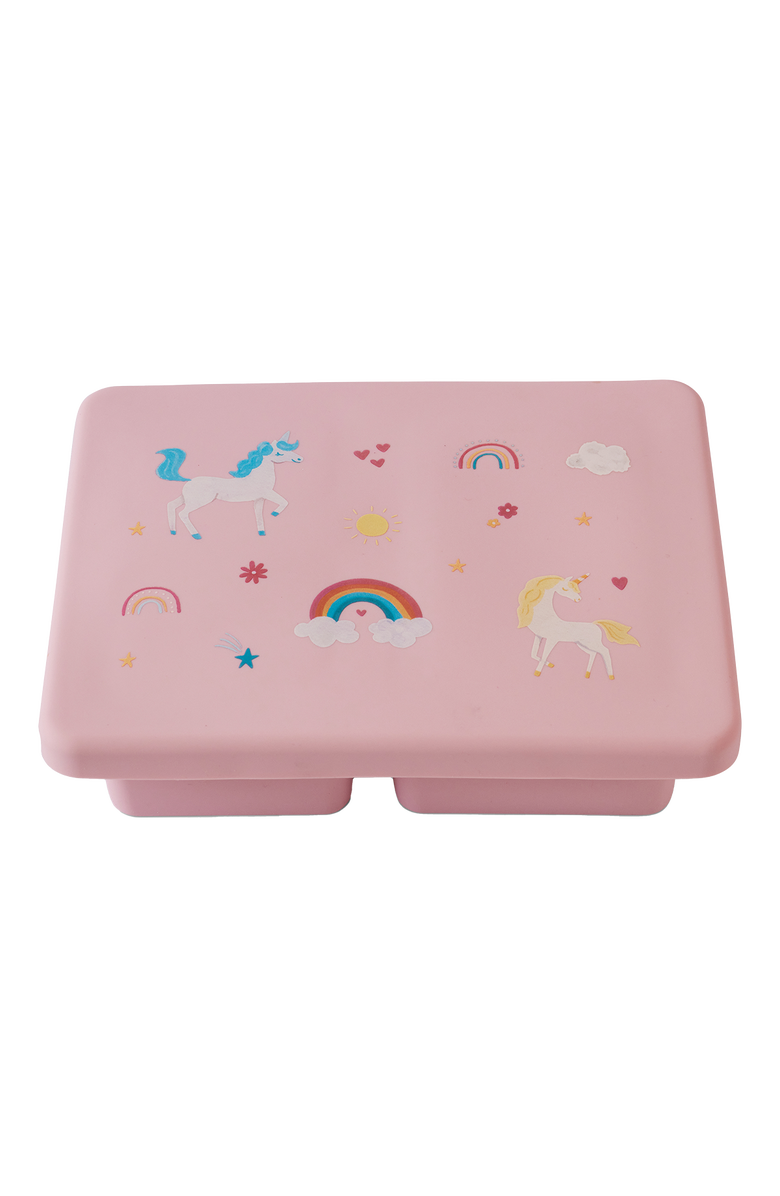 Austin Baby Co Silicone Mini  Bento Box, Alternate, color, Unicorn Bubbllegum Pink