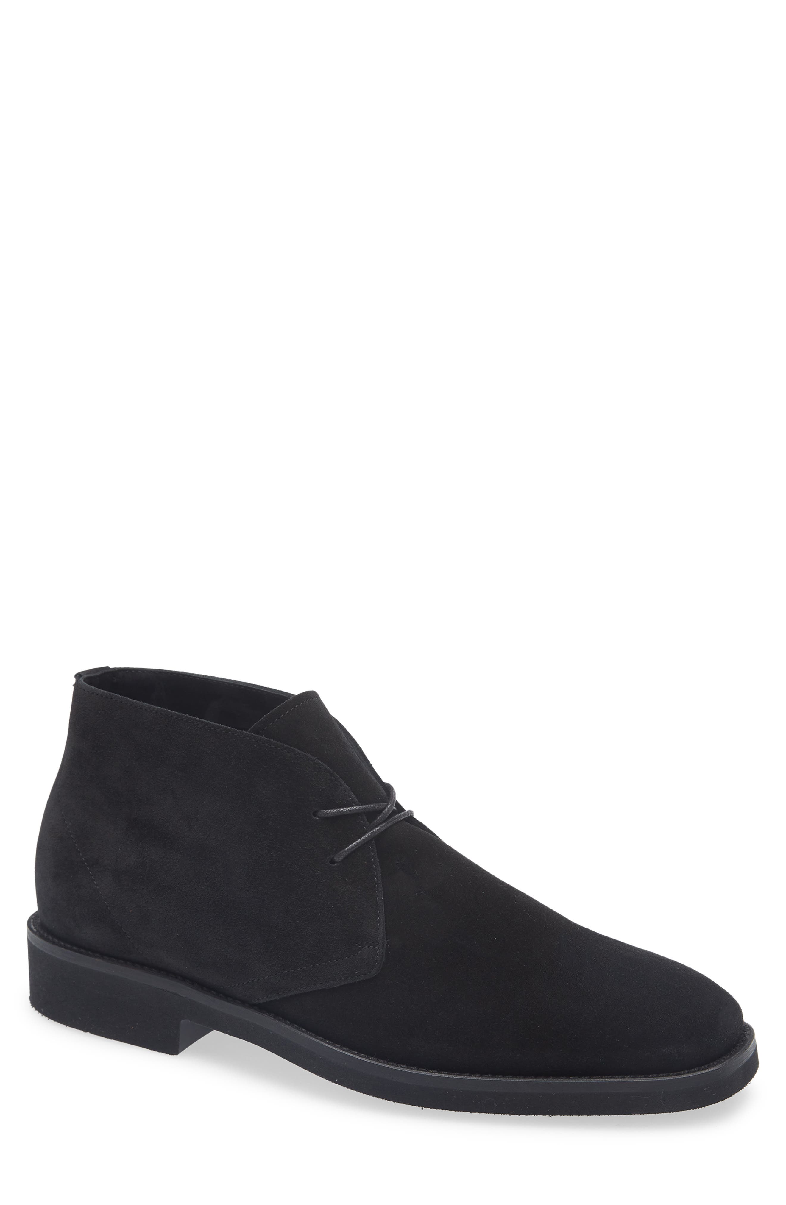 TOM FORD Suede Desert Boot, Main, color, Black