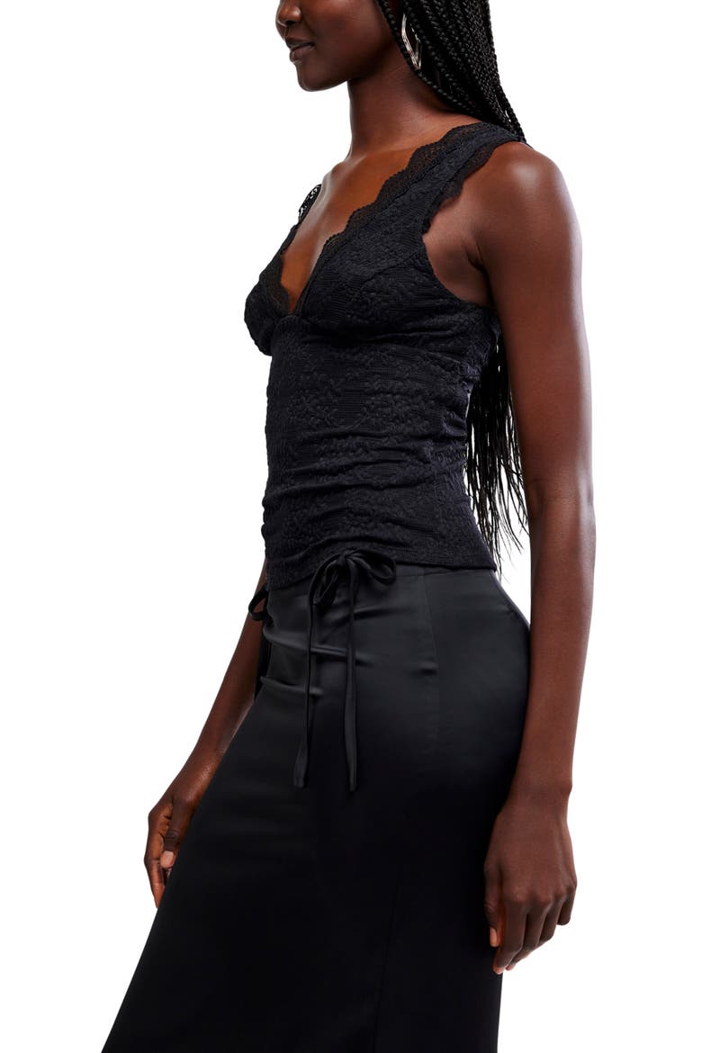 Loved You First Lace Tank, Alternate, color, BLACK