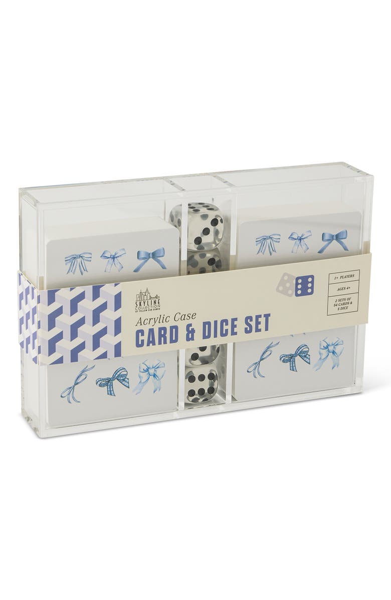 Core Home Bows Card & Dice Set, Main, color, Blue Bows
