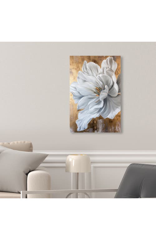 Wynwood Studio Bloom White Petals Canvas Wall Art In White