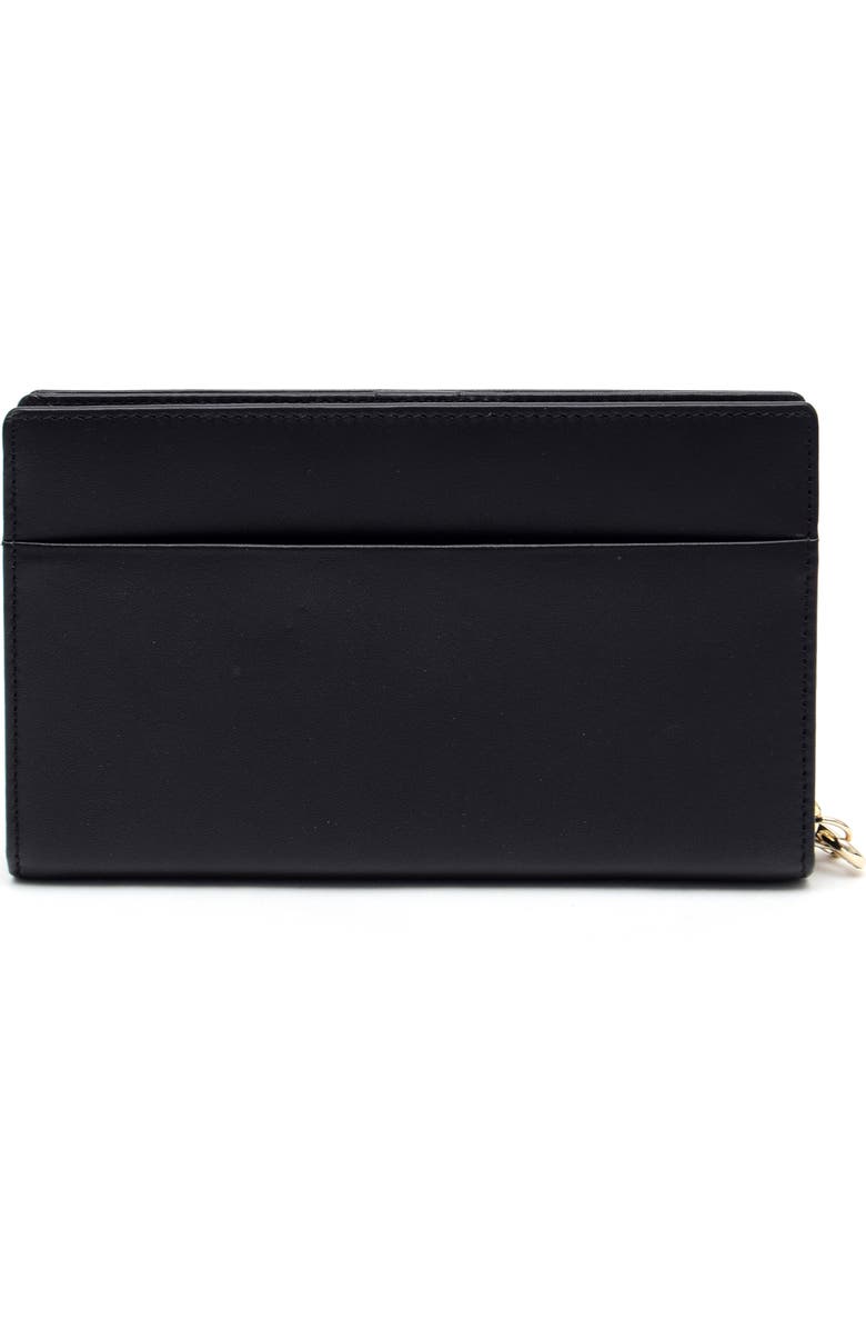 Thacker Daisy Large Zip Around Wristlet Wallet, Alternate, color, Black