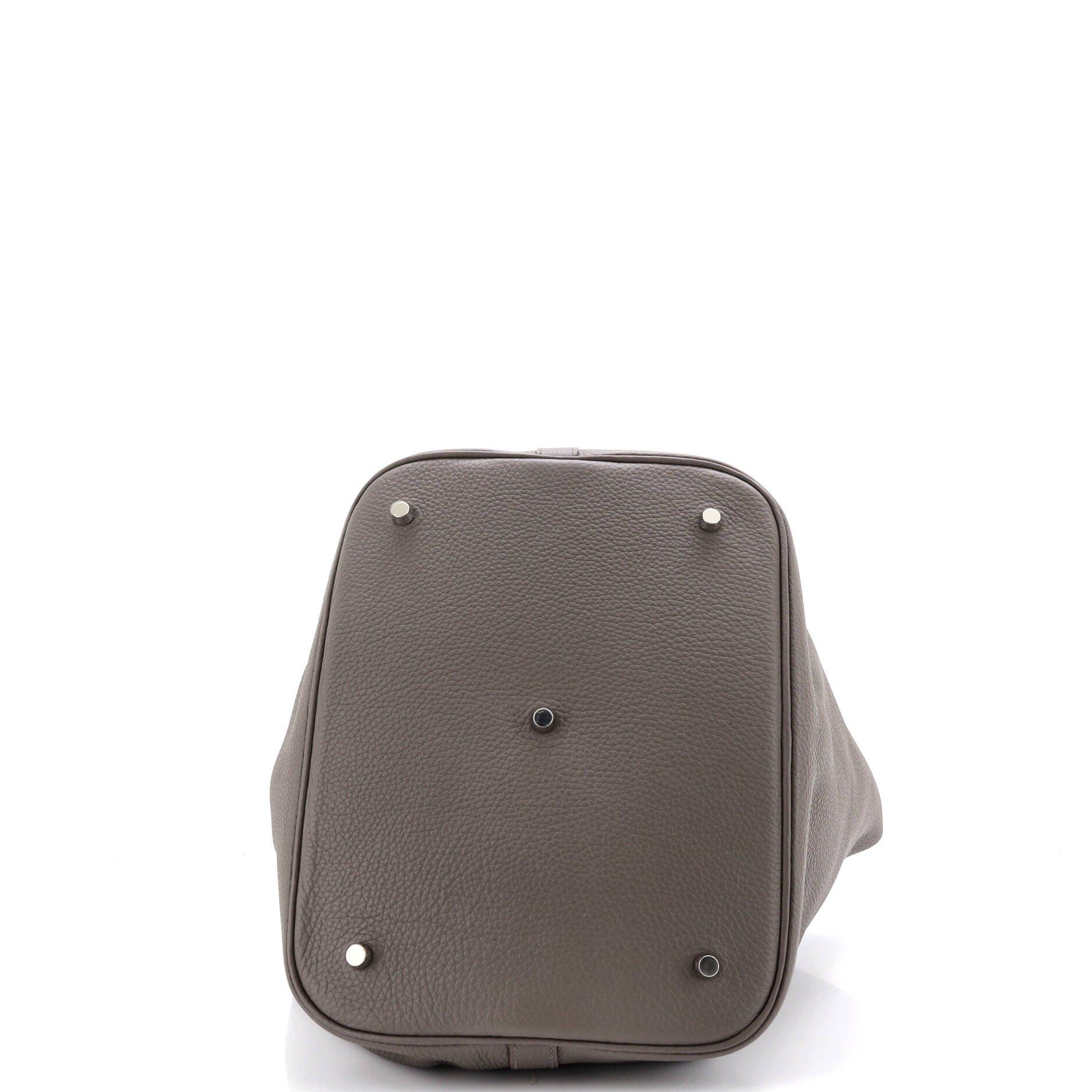 Pre-Owned Hermes Picotin Lock Bag Clemence TGM, Alternate, color, Etain