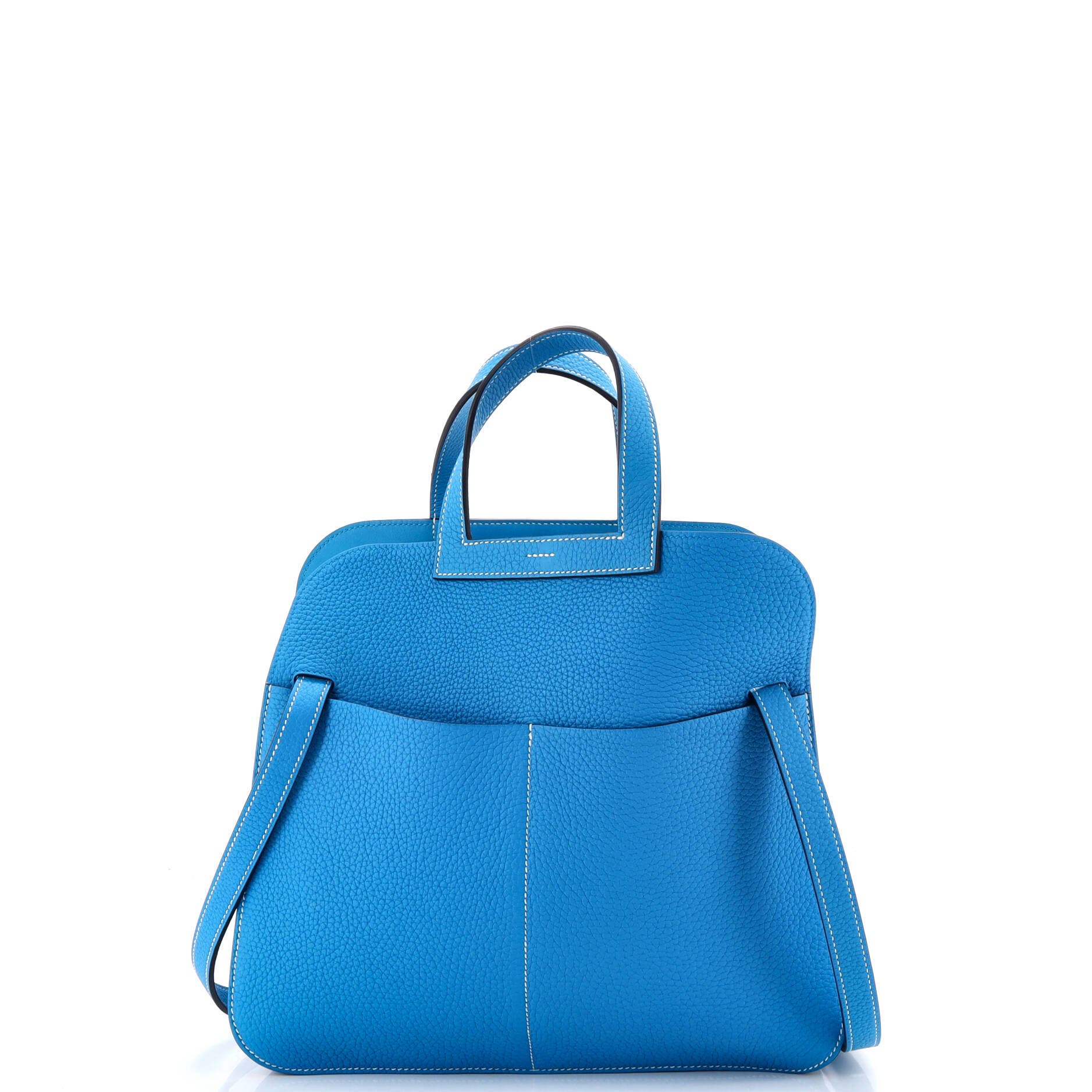 Pre-Owned Hermes Halzan Bag Clemence 31, Alternate, color, Bleu Zanzibar