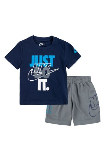 Nike Kids' Just Do It T-shirt & Shorts Set In Multi