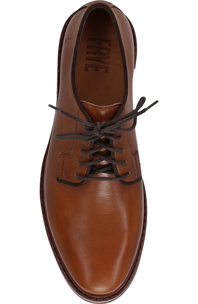 Frye Paul Leather Derby, Alternate, color, Caramel