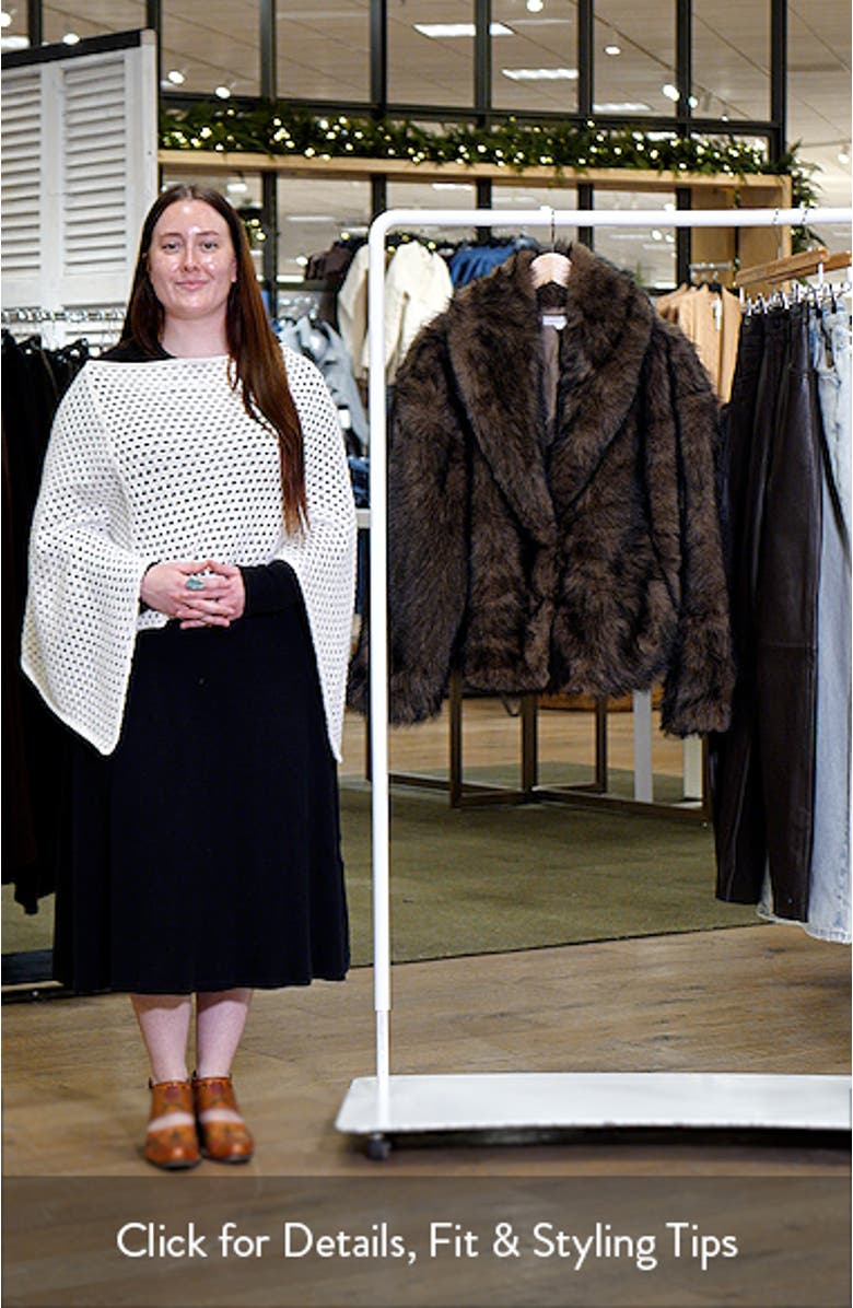 Boxy Faux Fur Coat, sales video thumbnail