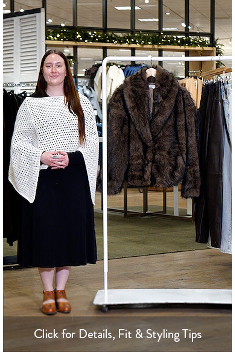 Boxy Faux Fur Coat video
