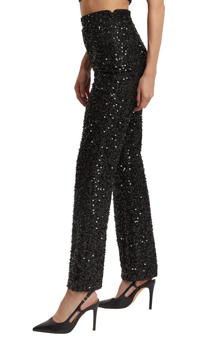 Bardot Filomena High Waist Flare Pants, Alternate, color, 