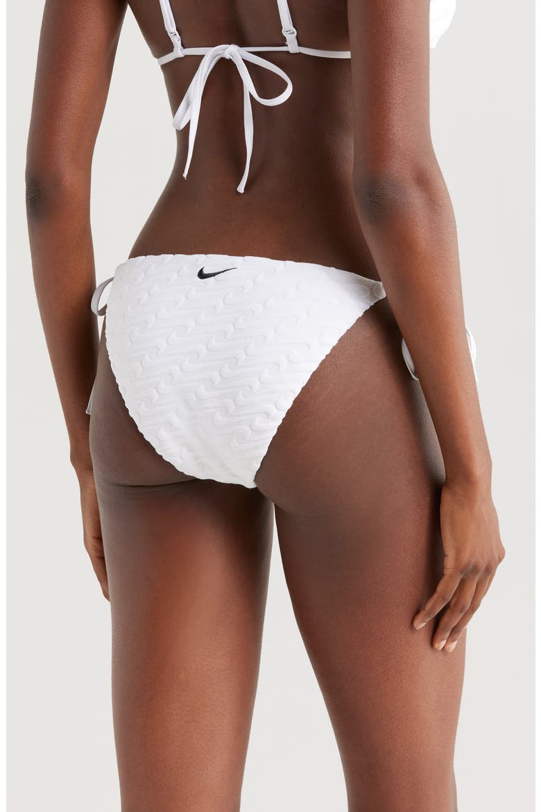 Tie Side Terry Bikini Bottoms, Alternate, color, WHITE