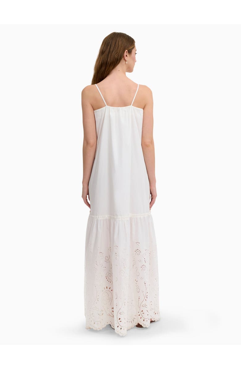 Rebecca Taylor Brielle Poplin Eyelet Dress, Alternate, color, Ivory