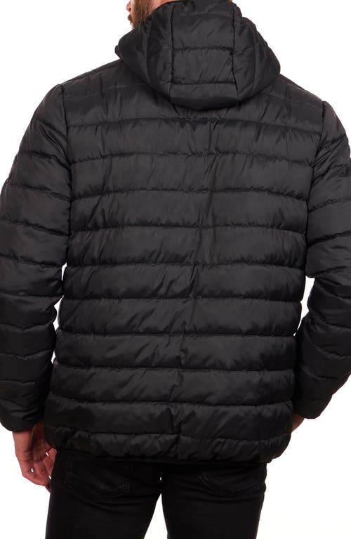 Perry Ellis Packable Puffer Jacket In Black