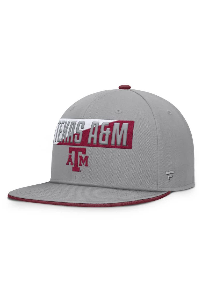 Men's Fanatics Gray Texas A&M Aggies Duo Snapback Hat, Main, color, Gray