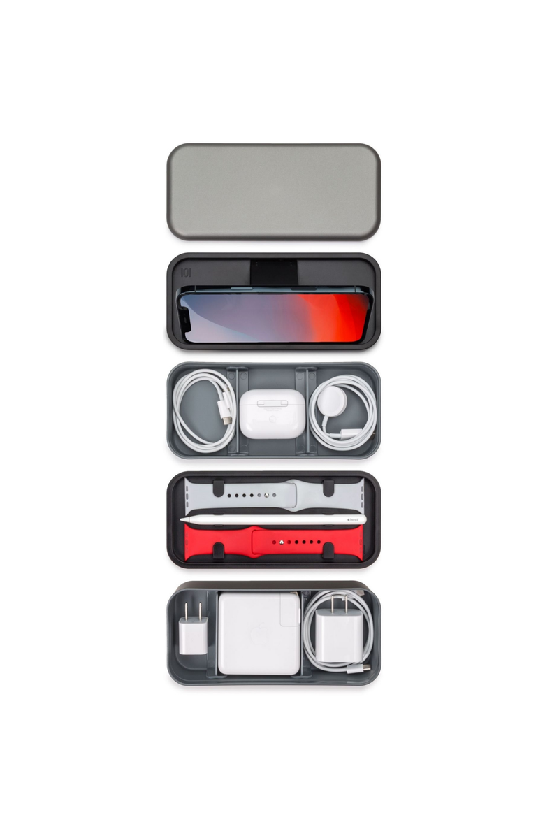 Function101 BentoStack Tech Accessory Organizer, Alternate, color, Grey