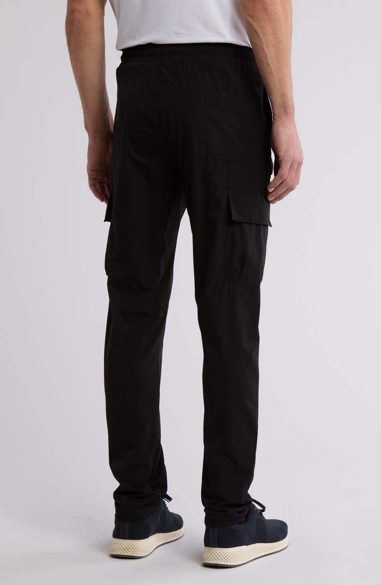 AMERICAN STITCH Stretch Nylon Drawstring Cargo Pants, Alternate, color, Black