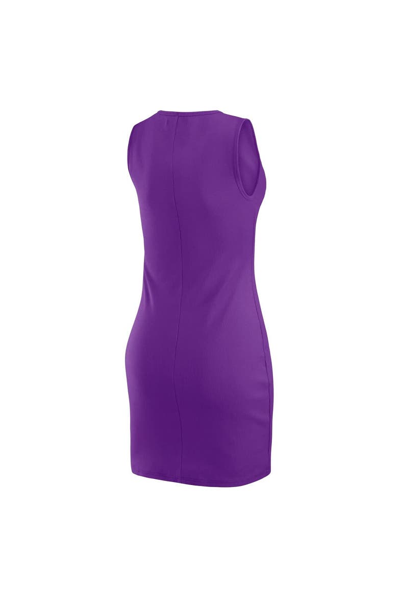 Women's WEAR by Erin Andrews x Gracie Hunt Purple Minnesota Vikings Ribbed Tank Dress, Alternate, color, Purple