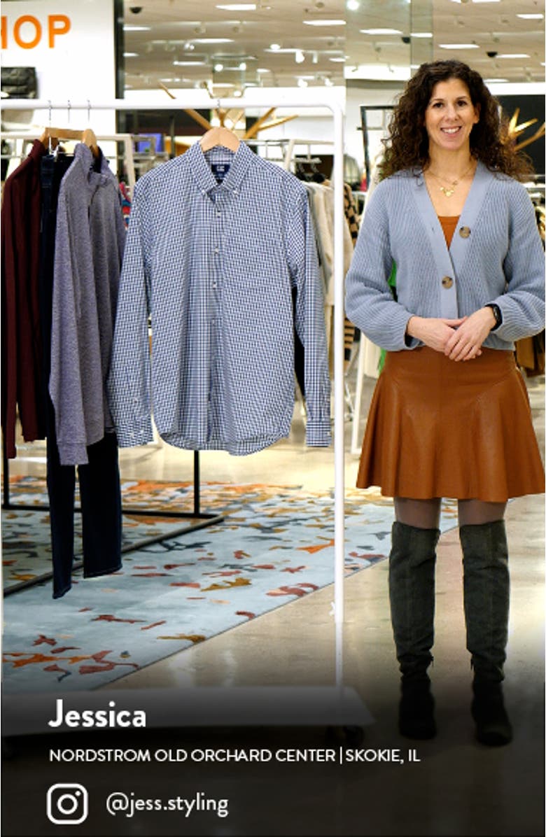 Cotton Blend Gingham Shirt, sales video thumbnail