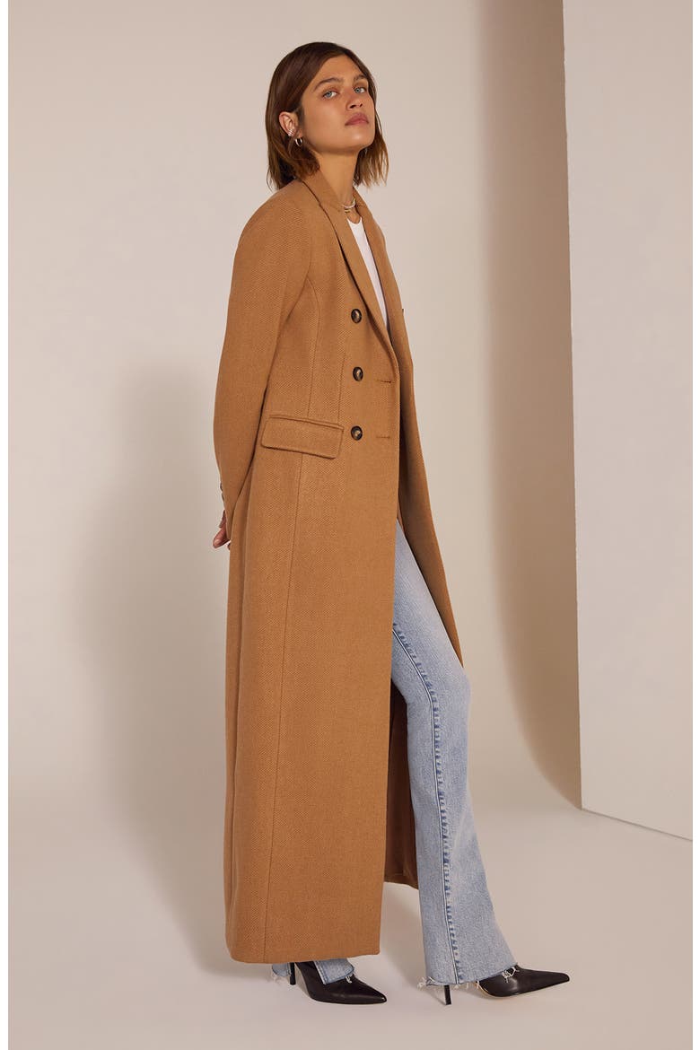 The Simon Maxi Coat, Alternate, color, CAMEL