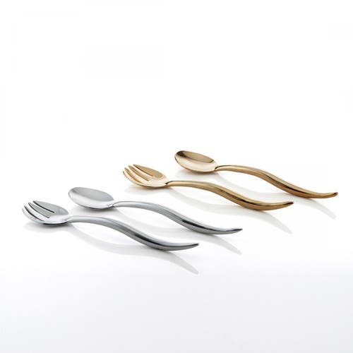 Lunares Toro Serving Set In Silver