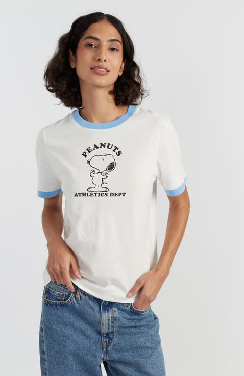 Snoopy Athletics Graphic Cotton Tee