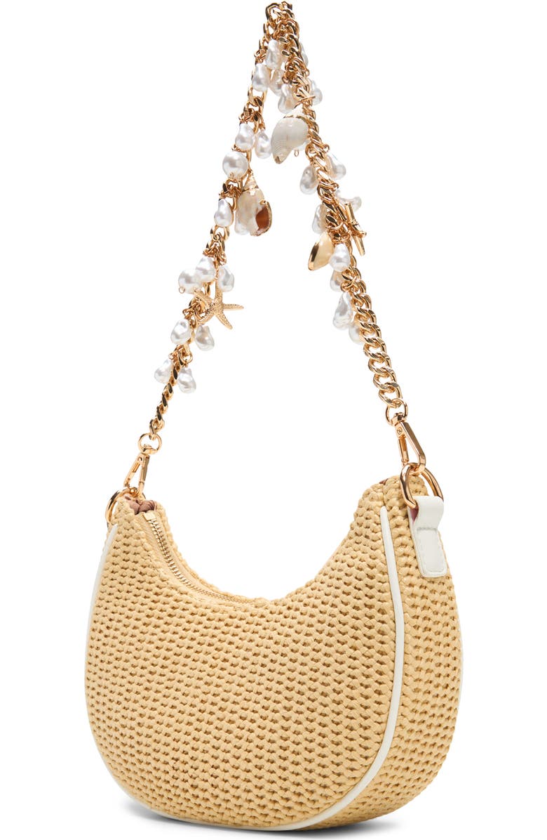 ALDO Beach Glow X Woven Shoulder Bag, Alternate, color,