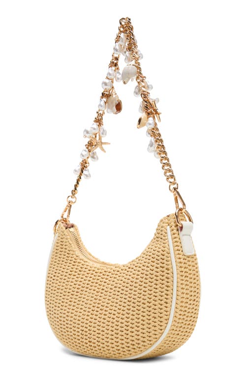 Aldo Beach Glow X Woven Shoulder Bag In Natural