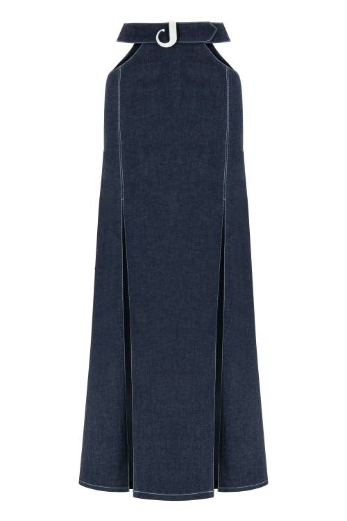 Jendue Us Siena Maxi Denim Skirt In Blue