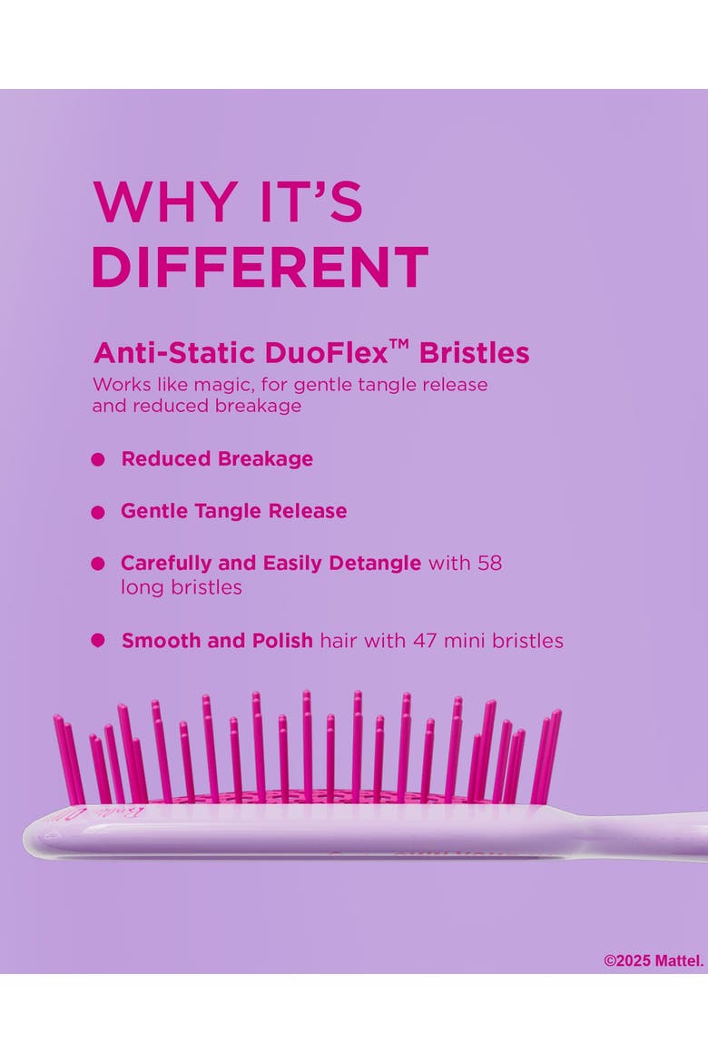 Unbrush Barbie Mini Detangling Brush, Alternate, color, Pale Purple